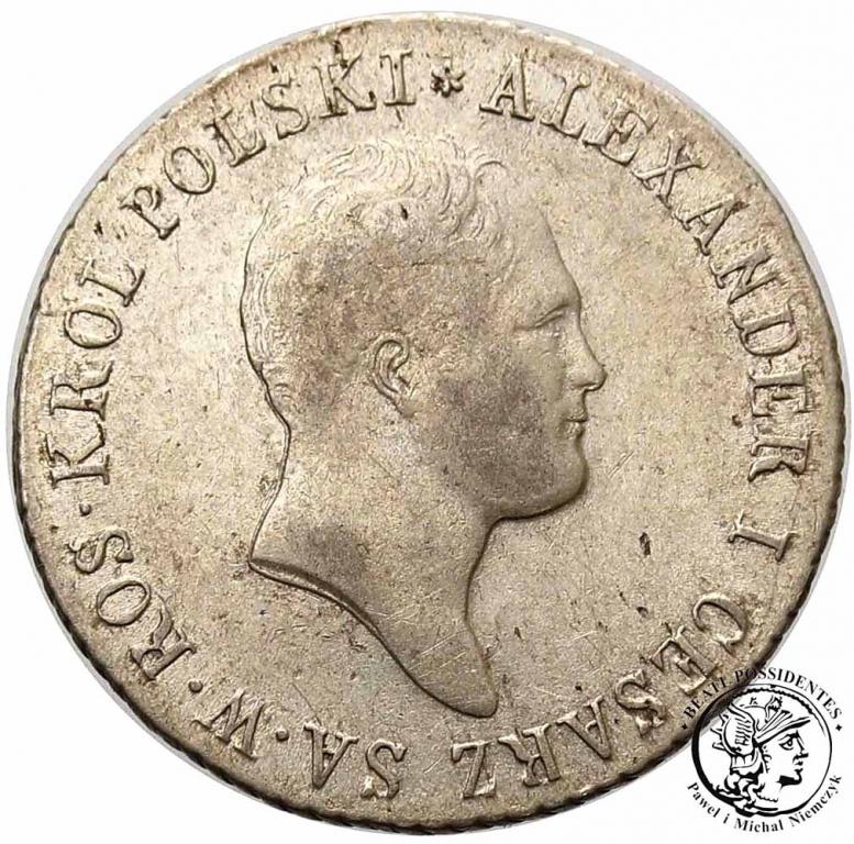 Polska Aleksander I 1 złoty 1818 st.2/2+
