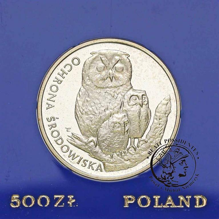 Polska PRL 500 złotych 1986 sowa st.L/L-