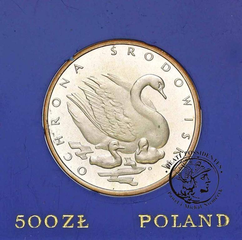 Polska PRL 500 złotych 1984 łabędź st.L