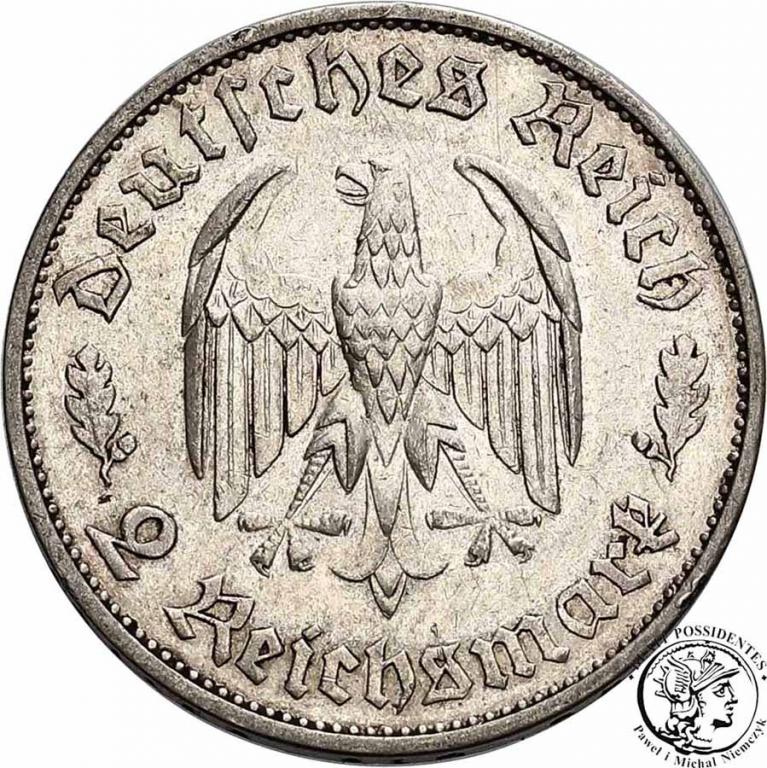 Niemcy III Rzesza 2 Marki 1834 F Schiller st.2-