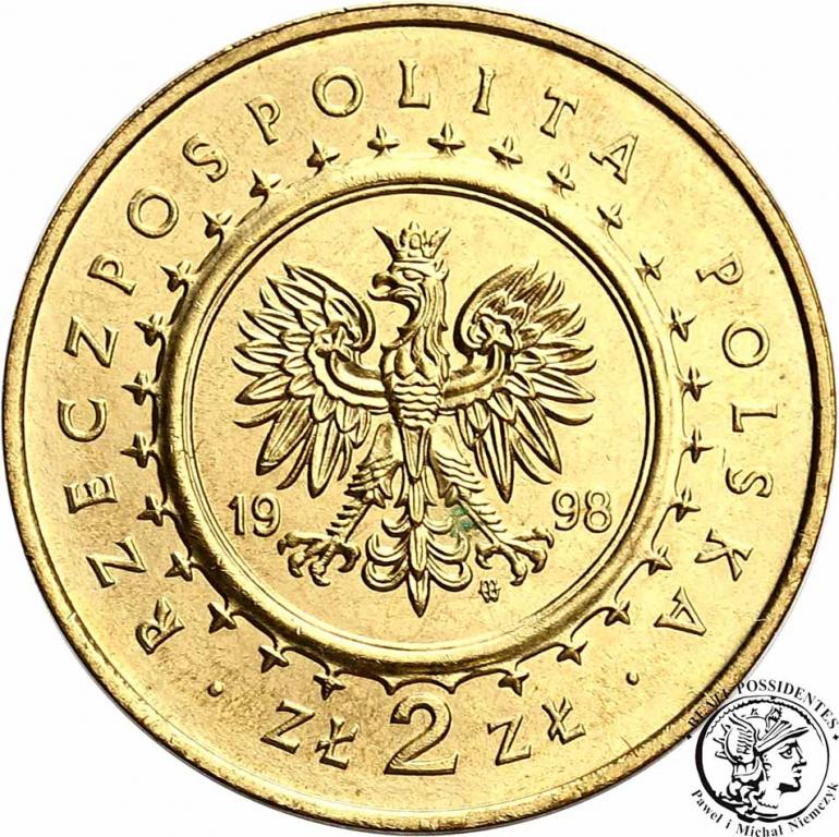 Polska III RP 2 złote 1998 Zamek w Kórniku st.1