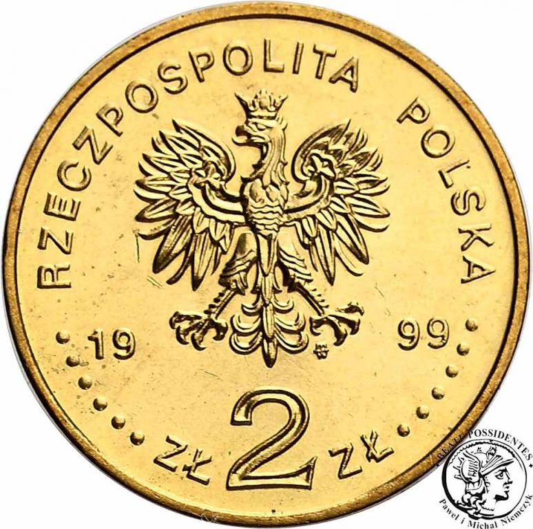 Polska III RP 2 złote 1999 Ernest Malinowski st.1