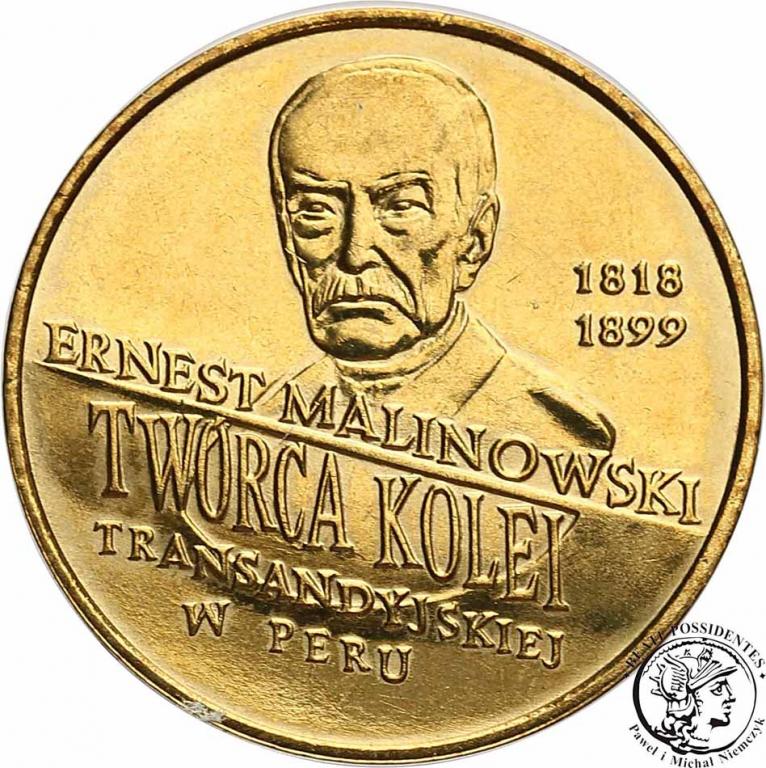 Polska III RP 2 złote 1999 Ernest Malinowski st.1