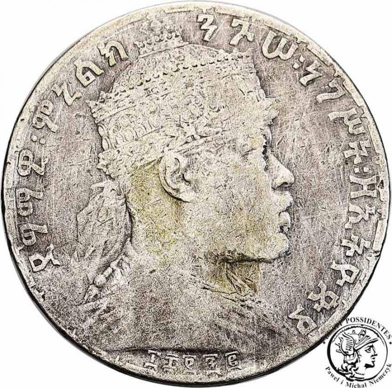 Etiopia 1 Birr Menelik II 1889-1913 st.5