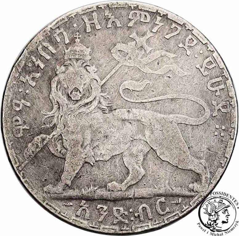 Etiopia 1 Birr Menelik II 1889-1913 st.5