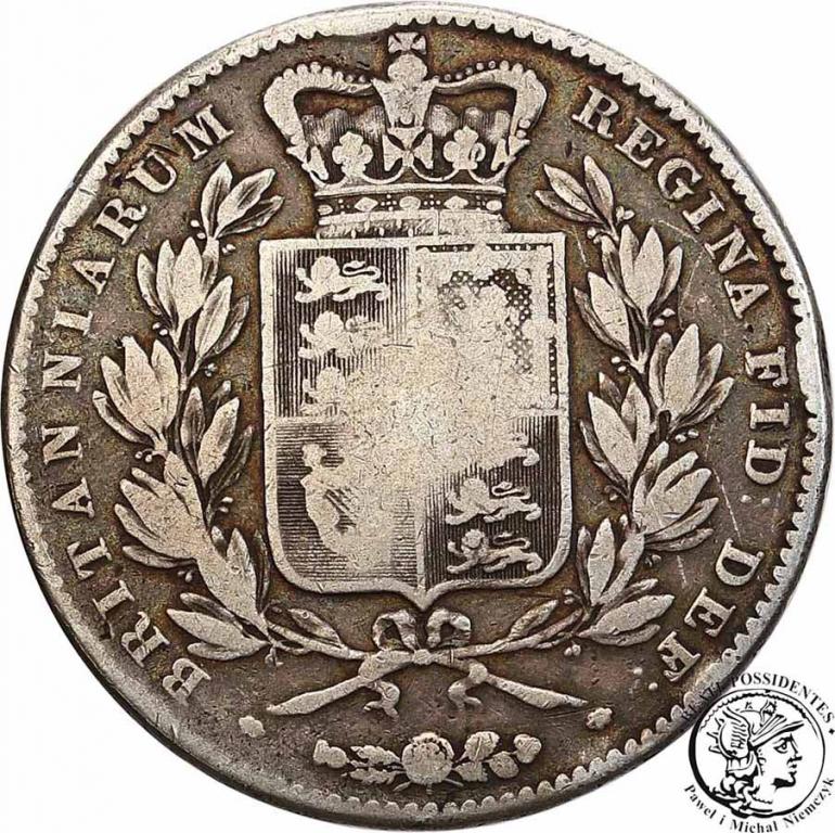 Wielka Brytania crown 1845 Victoria st.4