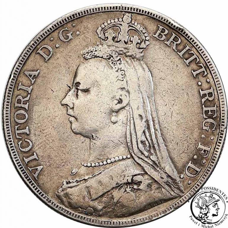 Wielka Brytania crown 1890 Victoria st.3