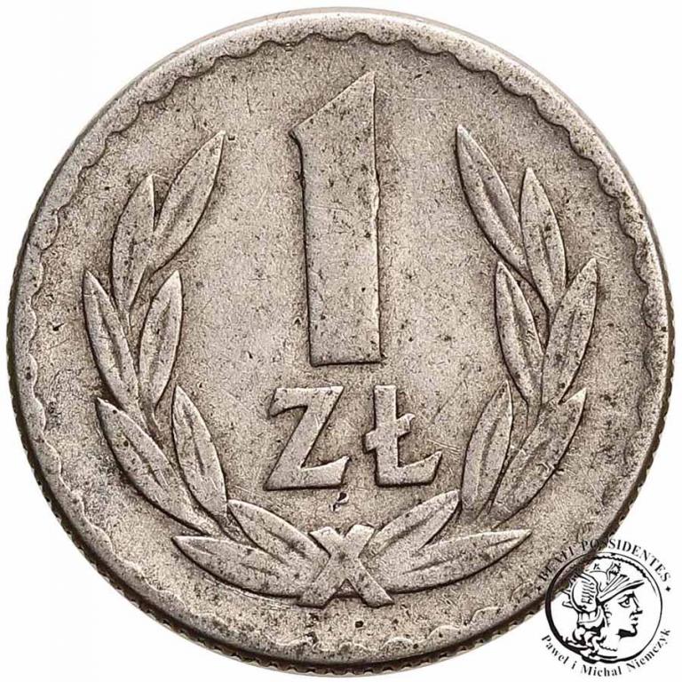 Polska PRL 1 złoty 1957 st.3-