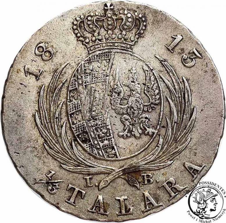 Polska Księstwo Warszawskie 2 złote 1813 IB st.3+