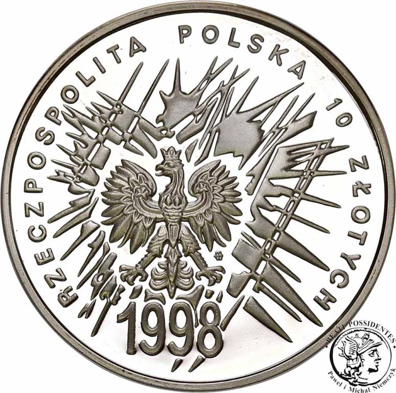 Polska III RP 10 złotych 1998 Niepodległość st.L