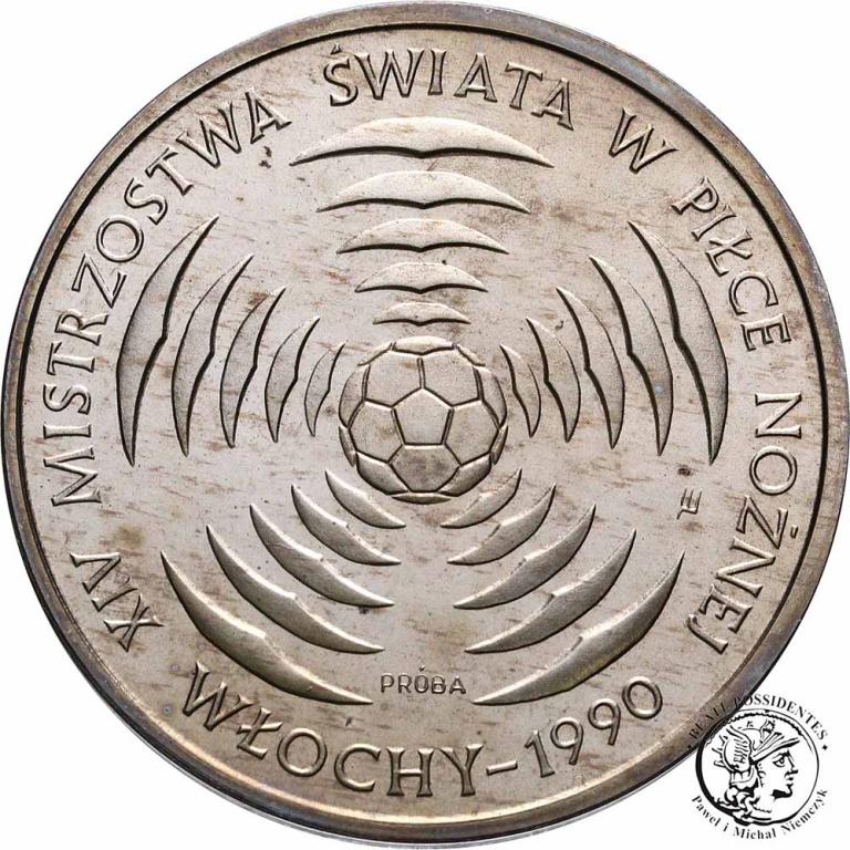 Polska PRÓBA CuNi 200 złotych 1988 FIFA st.L