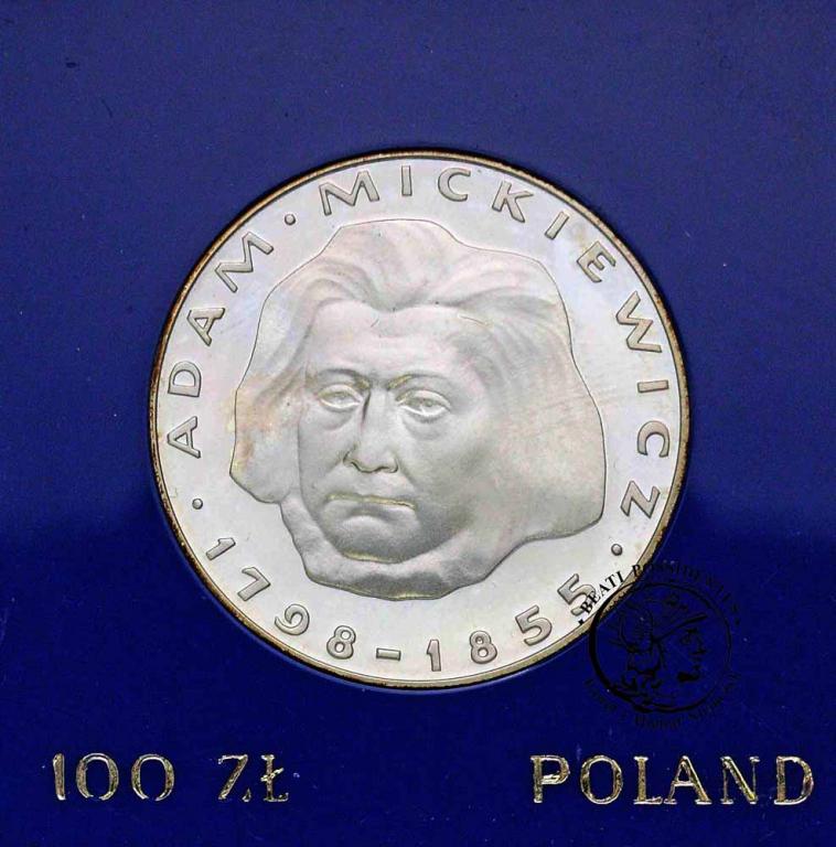 Polska PRL 100 złotych 1978 Adam Mickiewicz st.L