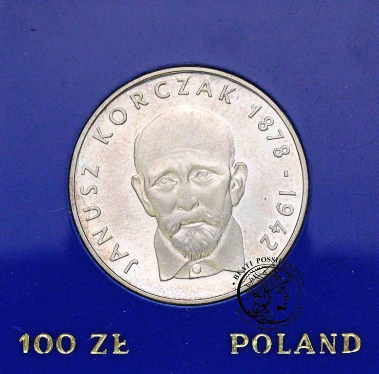 Polska PRL 100 złotych 1978 Janusz Korczak st.L-