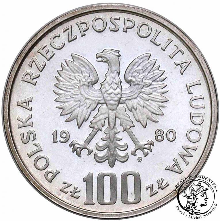 Polska PRL 100 złotych 1980 Oly Moskwa st.L-