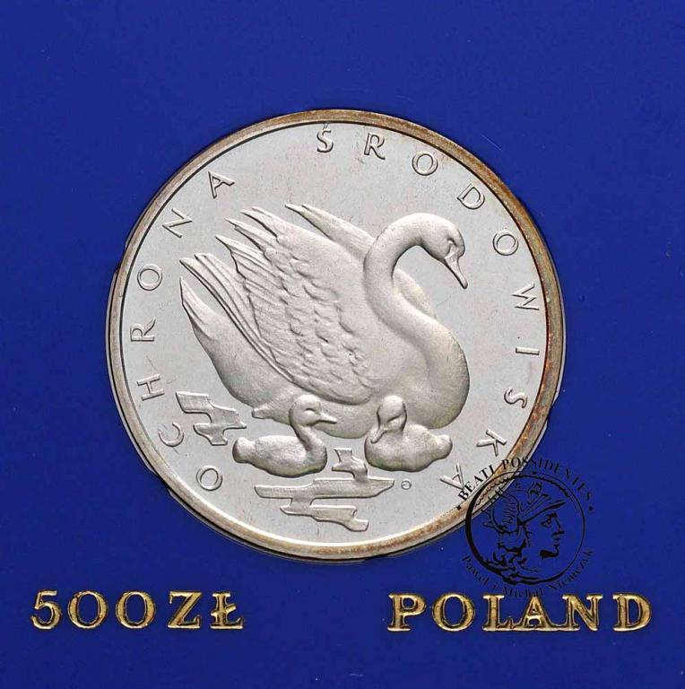 Polska PRL 500 złotych 1984 łabędź st.L/L-