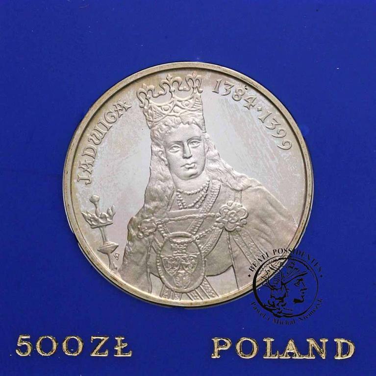 Polska PRL 500 złotych 1988 Jadwiga st.L/L-
