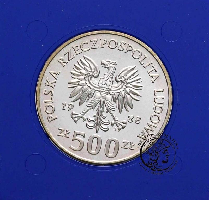 Polska PRL 500 złotych 1988 Jadwiga st.L/L-