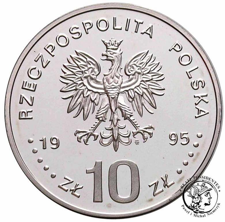 Polska III RP 10 złotych 1995 Berlin 1945 st.L/L-