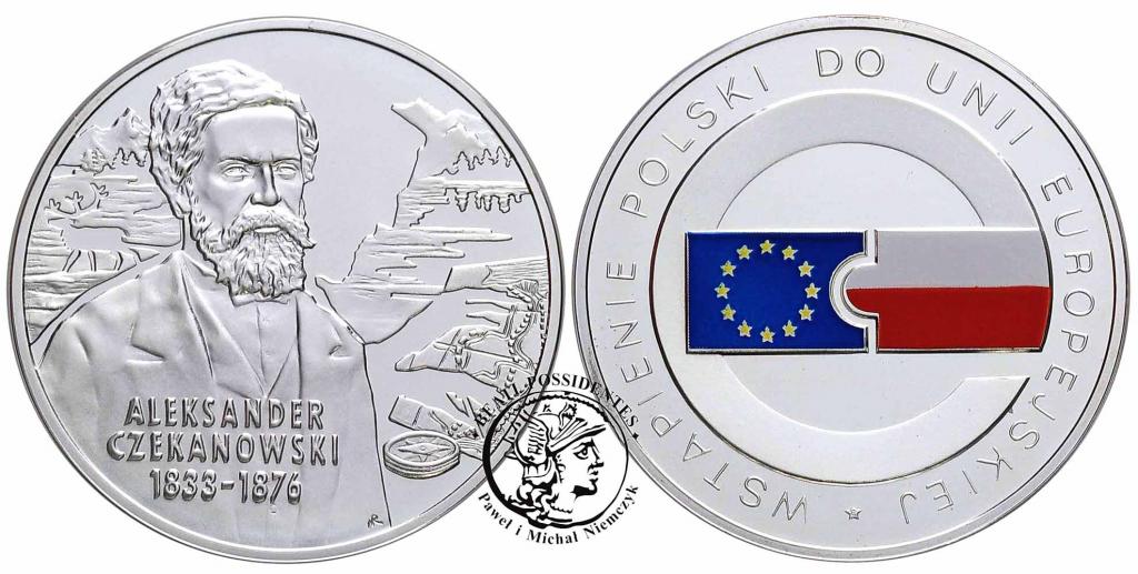 10 złotych 2004 Czekanowski + Wstąpienie do UE stL