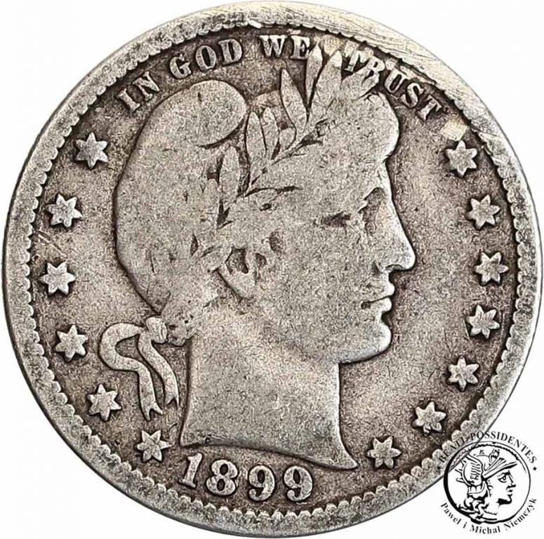 USA 25 centów 1899 Philadelphia st.3