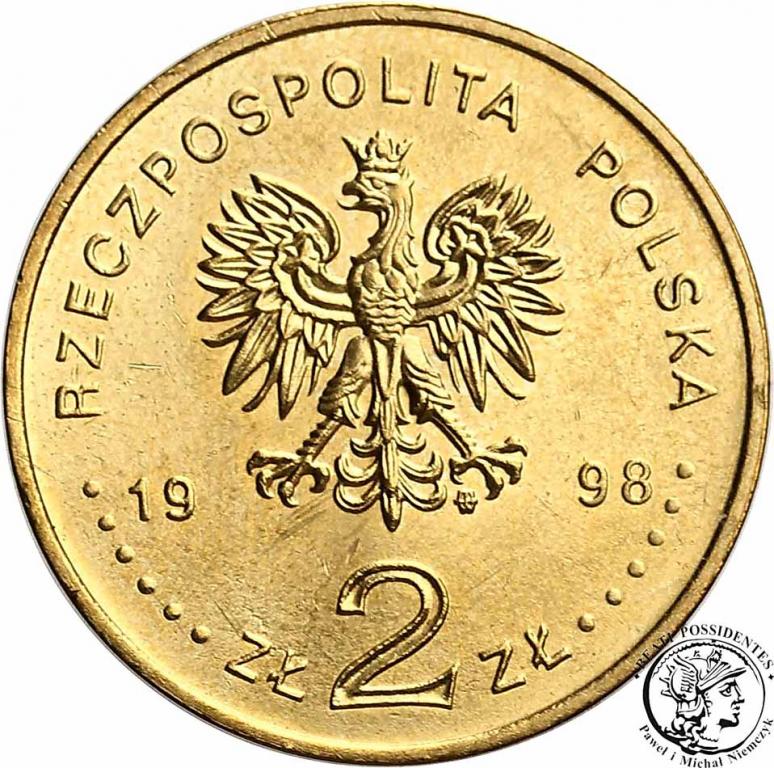 Polska III RP 2 złote 1998 Polon i Rad st.1