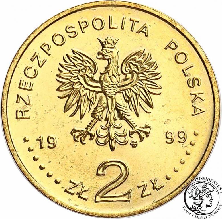 Polska III RP 2 złote 1999 Juliusz Słowacki st.1