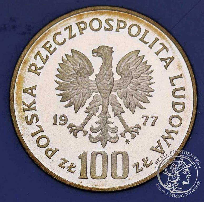 Polska PRL 100 złotych 1977 Wawel st.L-