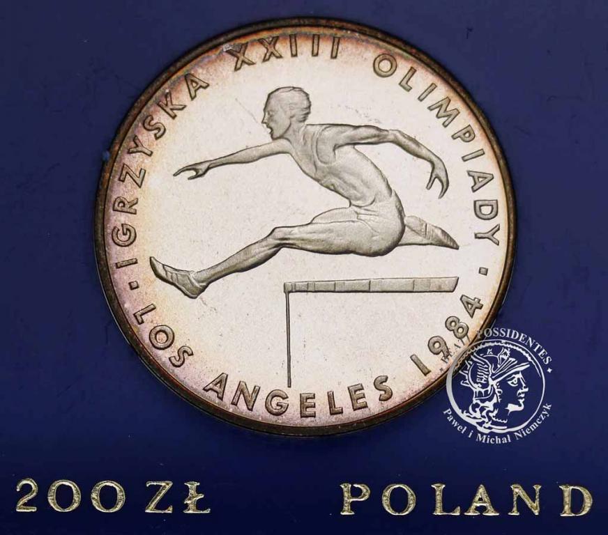 Polska PRL 200 złotych 1984 Oly Los Angeles st. L