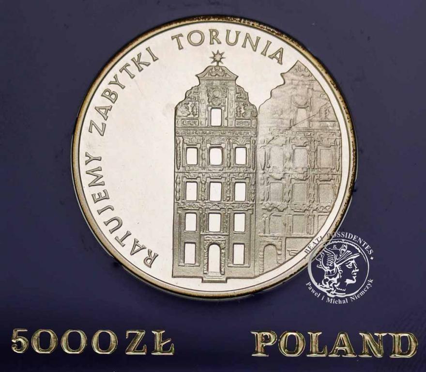 Polska PRL 500 złotych 1989 Zabytki Torunia st. L