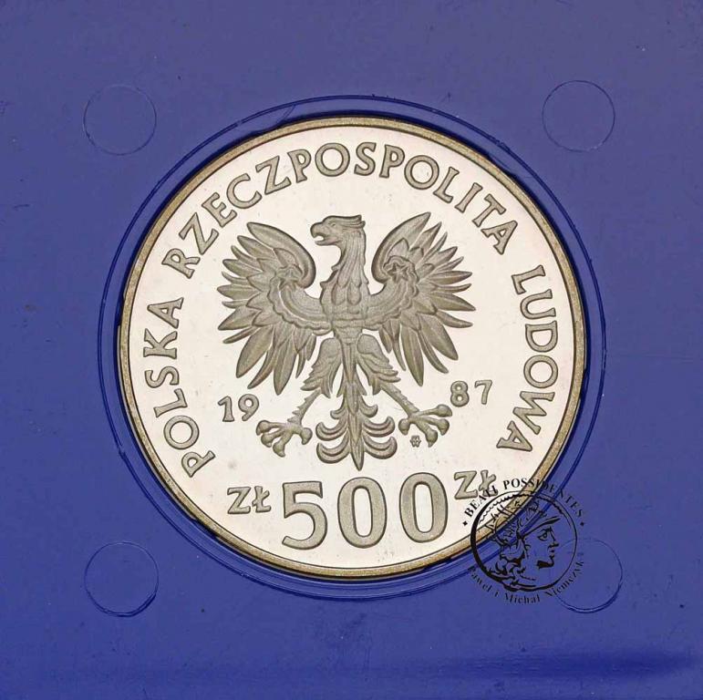 Polska PRL 500 złotych 1987 Kazimierz Wielki st.L