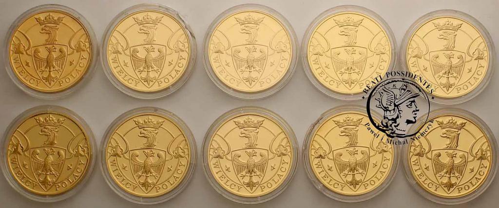 Zestaw 24 medali Kolekcja Wielcy Polacy st. L/L-