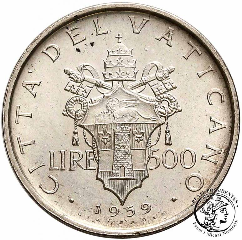 Watykan 500 Lire 1959 Jan XXIII st.1-