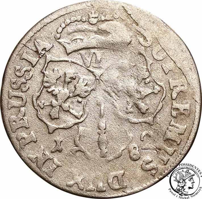 Niemcy Prusy 6 groszy 1682 Królewiec st. 3-