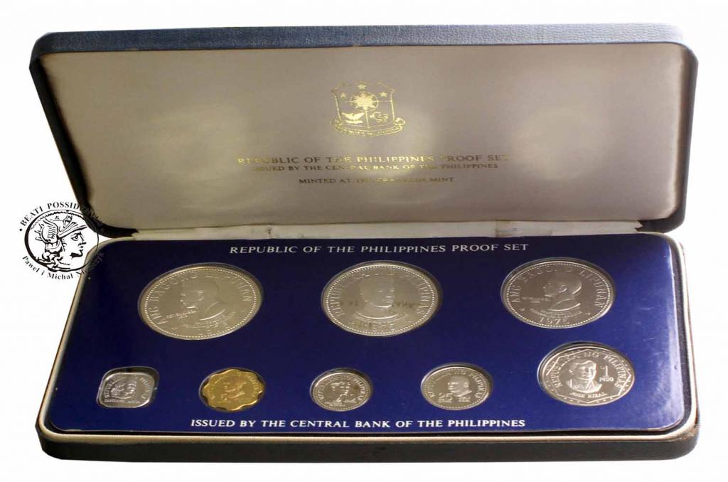 Filipiny zestaw monet 1975 lustrzanki st. L