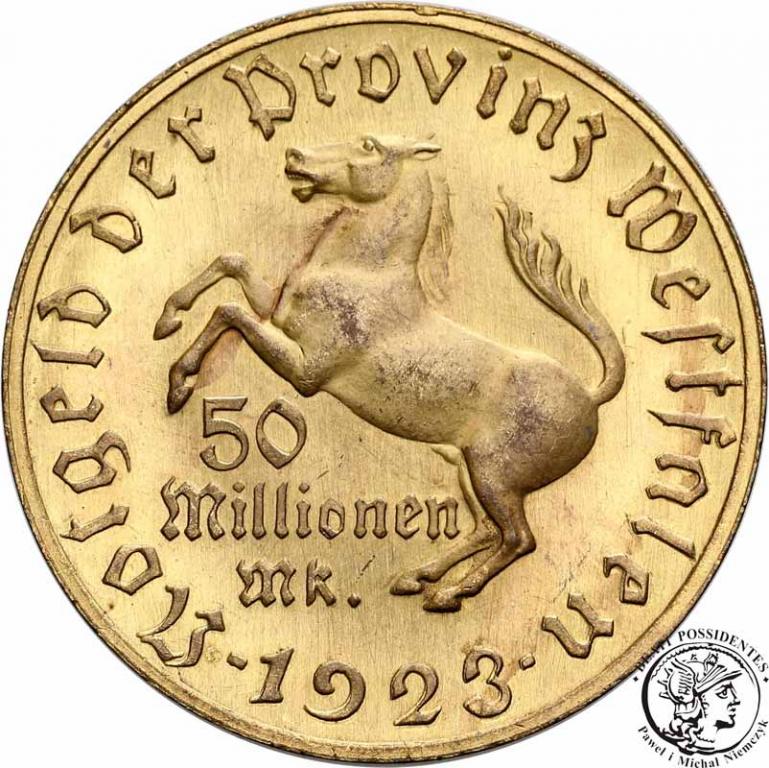 Niemcy Westfalia 50 milionów marek 1923 st. 1-