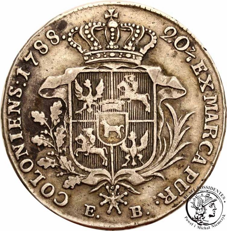 Polska St. A. Poniatowski półtalar 1788 st.3+