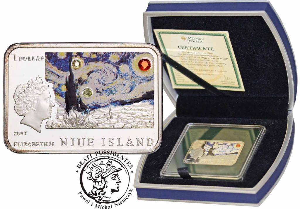 Polska / Niue 1 dolar 2007 Vincent van Gogh st.L