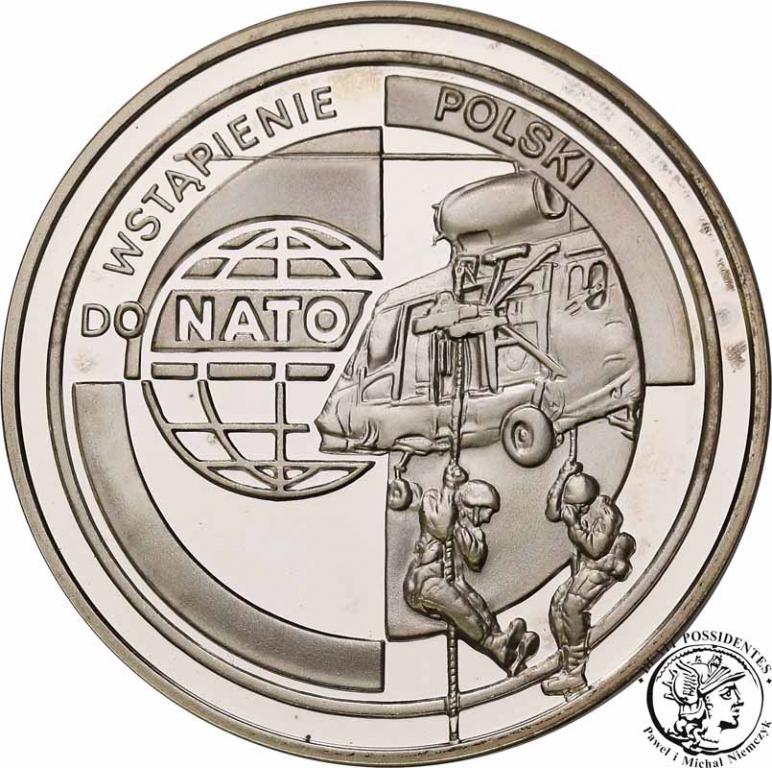 Polska III RP 10 złotych 1999 NATO st.L-