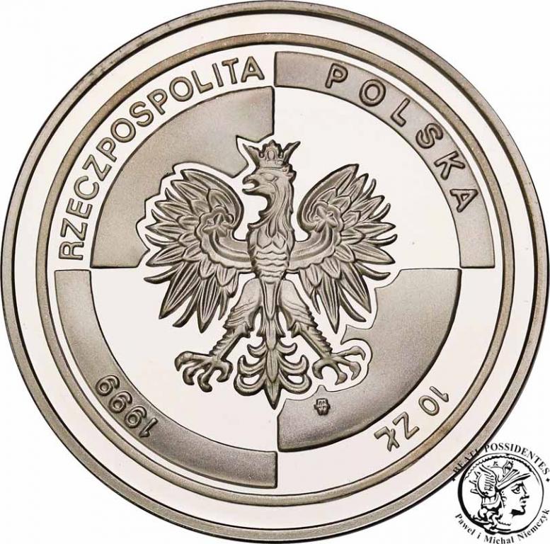 Polska III RP 10 złotych 1999 NATO st.L-