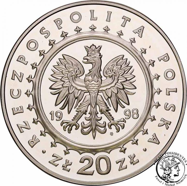 III RP 20 złotych 1998 Zamek w Kórniku st.L