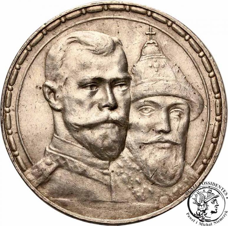 Rosja Mikołaj II Rubel 1913 Romanow st. 2