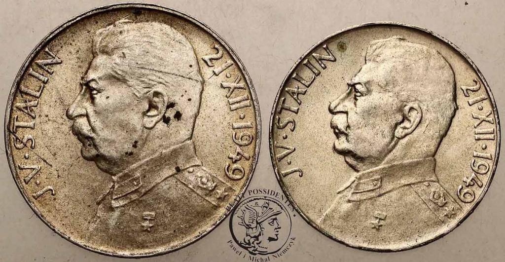 Czechosłowacja 50 + 100 koron 1949 Stalin lot2 st2