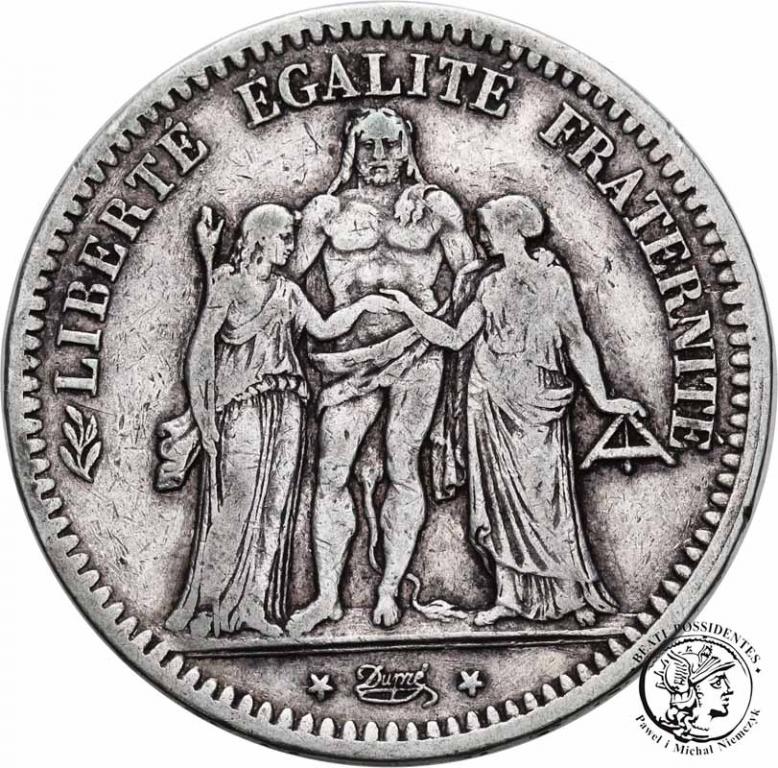 Francja 5 franków 1848 A st. 3