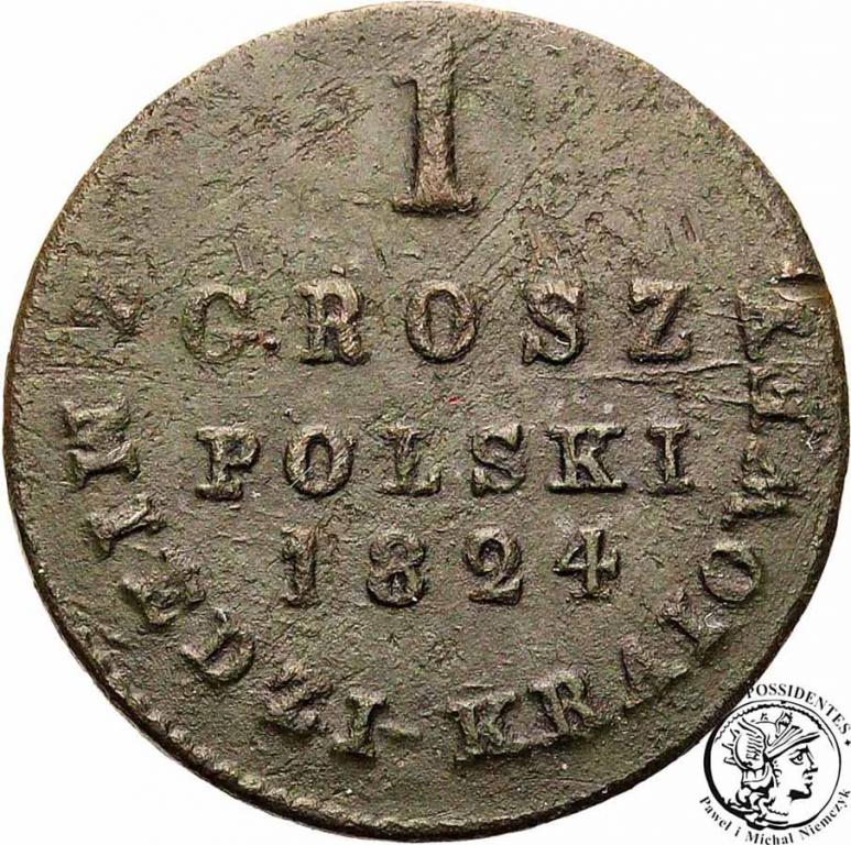 Polska grosz 1824 Mikołaj I st.3