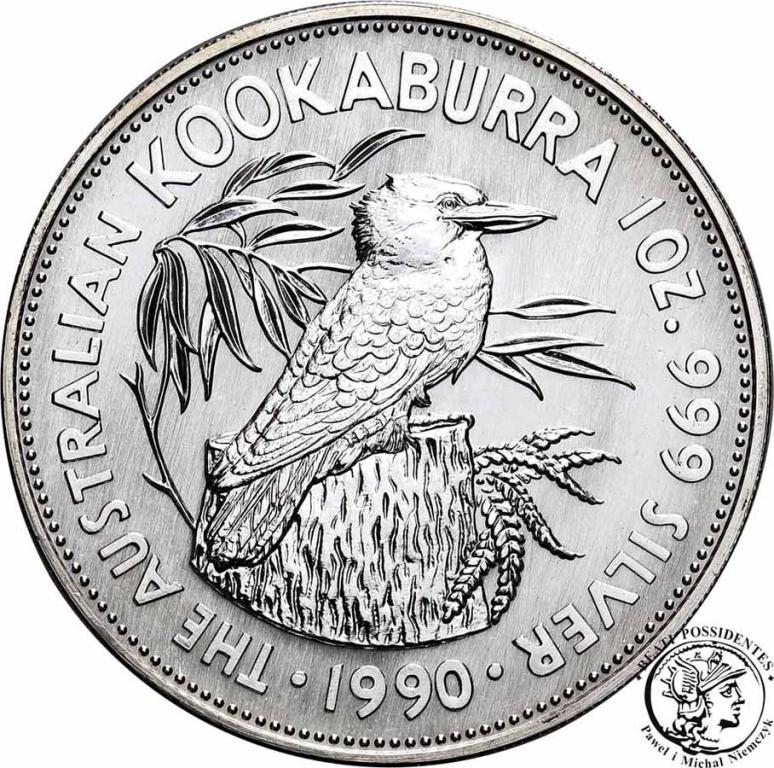 Australia 5 dolarów 1990 Kookaburra st.1