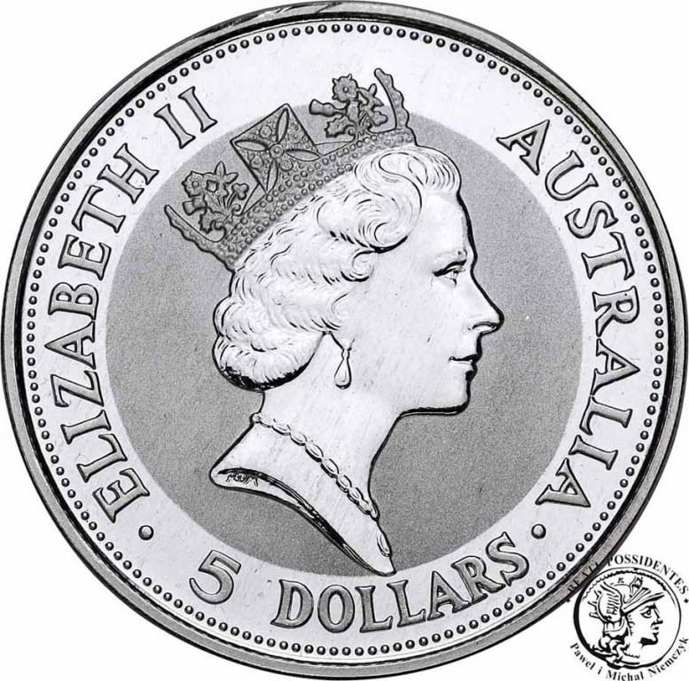 Australia 5 dolarów 1991 Kookaburra st.L-