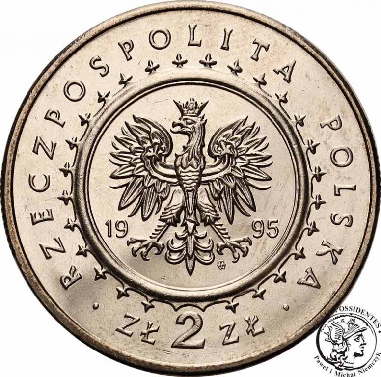 Polska III RP 2 złote 1995 Pałac w Łazienkach st1-