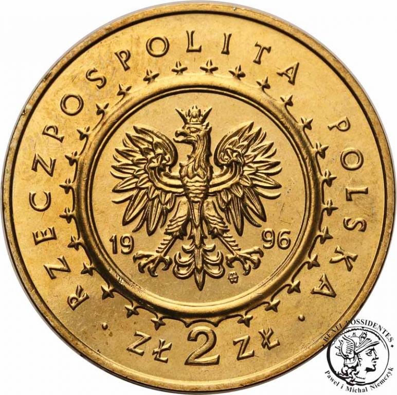 Polska III RP 2 złote 1995 Lidzbark Warmiński st1-