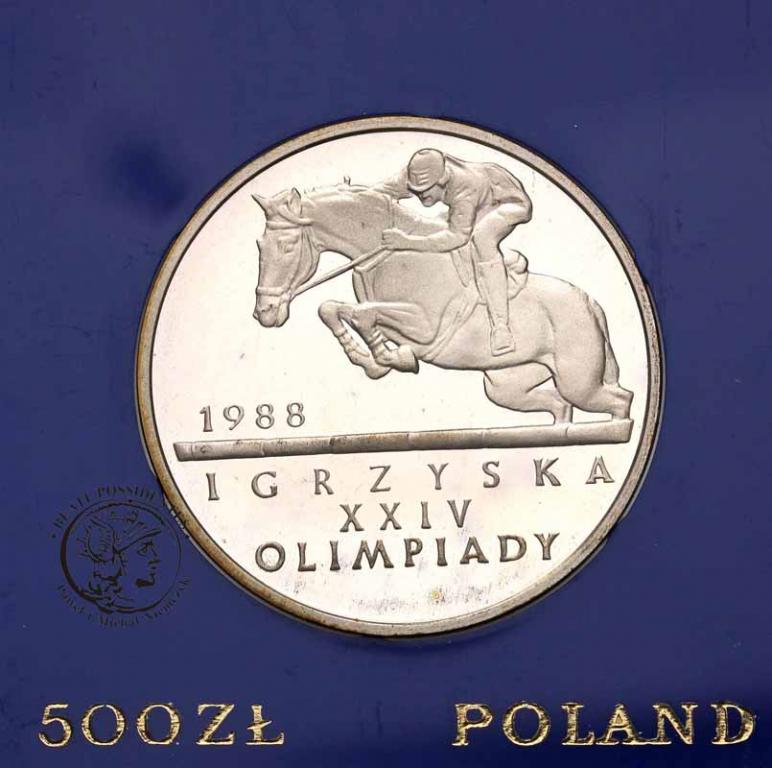 Polska PRL 500 zł 1987 Olimpiada Seul st. L