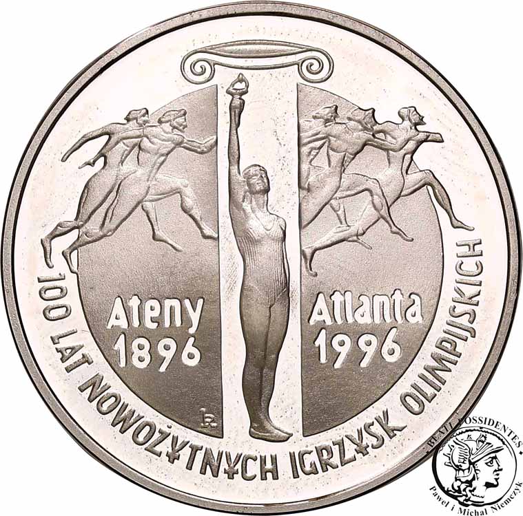 Polska III RP 10 złotych 1995 Ateny Atlanta st.L-